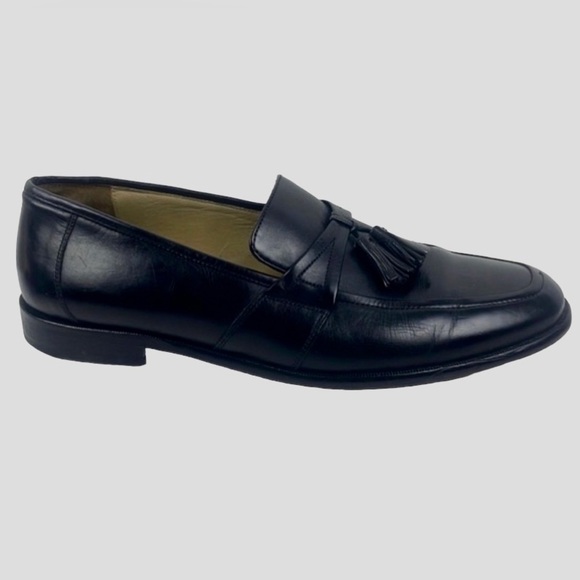 Johnston & Murphy Black Leather Tassel Loafers Size 11M main image 8